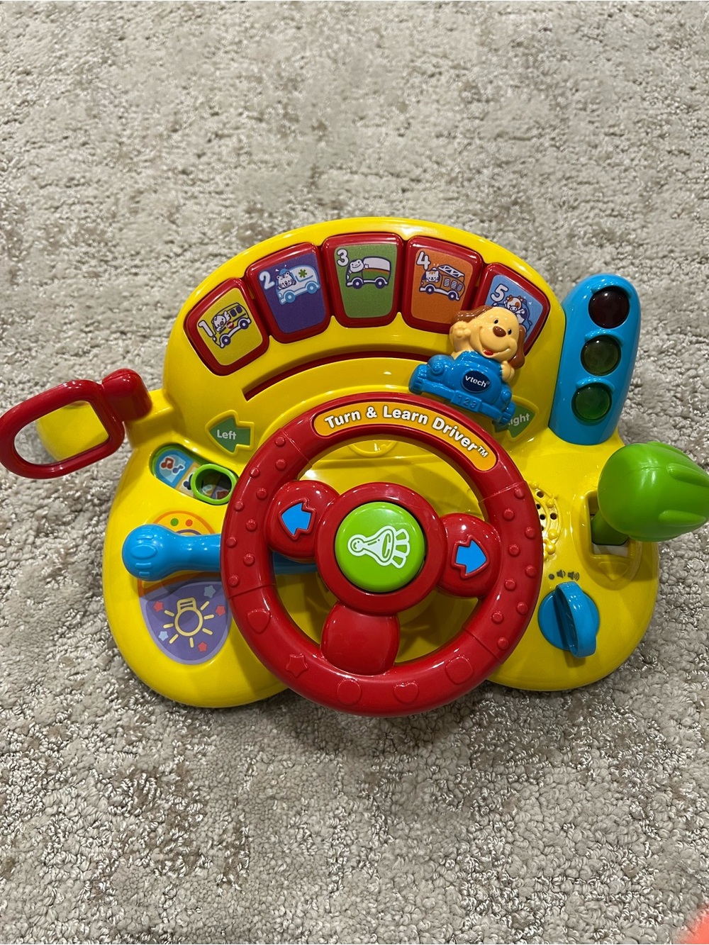 Vtech Turn & Learn Driver Interactive Steering Wheel Toy - Yellow/Red